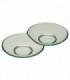 Mini plato doble PS verde agua 8,6 x 4,9 x 1,0 cm