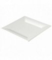 Plato caña de azúcar cuadrado blanco 26,0 x 26,0 x 1,9 cm