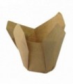 Cápsula papel tulipa marrón 15,0 x 15,0 x 5,0/8,0 cm 50/80