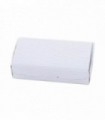 Caja bombones cartón microcanal rectangular blanco 14 x 8 x 3,5 cm