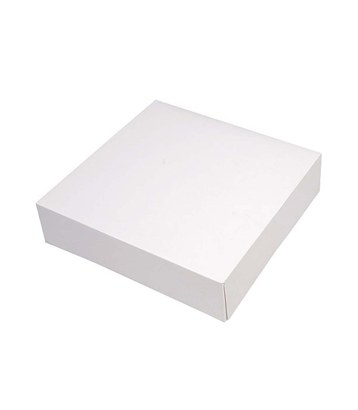 Caja cartón cuadrada blanca x 29 x 10