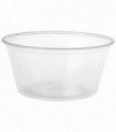Mini tarrina pp traslúcida con tapa 6 cl Ø6/4 x 3 cm