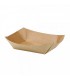 Barqueta cartón rectangular kraft 15/10 x 12/6 x 4 cm 30 cl