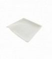 Mini plato caña de azúcar Wave cuadrado blanco 8,0 x 8,0 x 0,9 cm