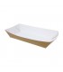 Barqueta cartón rectangular kraft fast food 22 x 11,5 x 4,5 cm