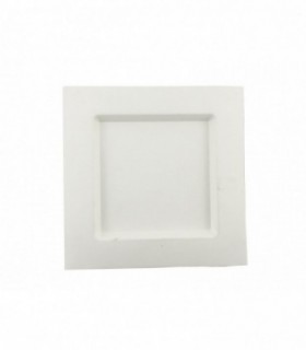Plato dedra pulpa cuadrado blanco 22,4 x 22,4 cm