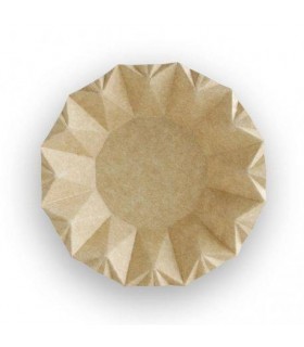 Bol Diamond cartón redondo kraft Ø 16,0 cm