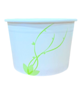 Tarrina helado cartón blanca Ø 9,2/7,6 x 6,4 cm 28 cl