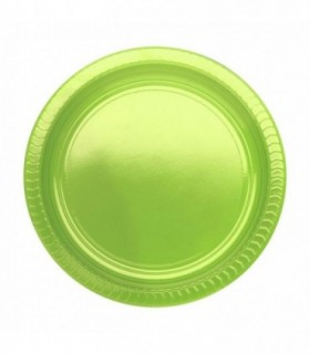 Plato ps redondo verde 22 cm