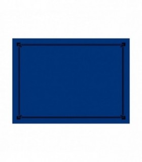 Mantel individual papel azul punta-punta 32 x 42 cm