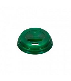 Tapa cúpula ps verde para vasos de 4 oz Ø 6.2 cm