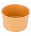 Tarrina helado cartón redonda kraft Ø 6.2 x 3.5 cm 7 cl