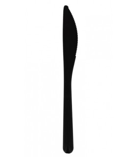 Cuchillo rígido ps negro 17,5 cm