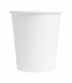 Vaso compostable de cartón blanco water base 4 oz /120 ml Ø 6,2/4,5 x 6,0 cm