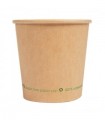 Vaso compostable de cartón kraft water base 4 oz /120 ml Ø 6,2/4,5 x 6,0 cm