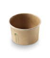 Tarrina de cartón kraft con PLA Ø7,2 x 4,5 cm 12 cl