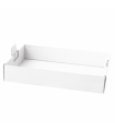 Bandeja para catering de cartón microcanal rectangular blanca 62 x 43,5 x 9,5 cm