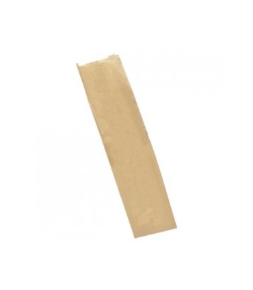 Bolsa papel antigrasa kraft 9 + 5 x 32 cm