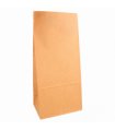 Bolsa SOS de papel kraft natural 15 + 10 x 32 cm 70gr/m2