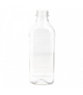 Botella RPET cuadrada Ø 3,8 x 23 cm 1000 ml