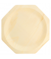 Plato de madera octogonal 26,0 x 26,0 cm