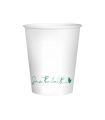 Vaso de cartón blanco 7,5 oz / 220 ml Ø 6,8 x 9,2 cm 210 + PE 18 g/m²