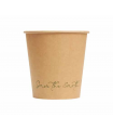 Vaso de cartón kraft 4 oz / 120 ml Ø 6,2 x 6 cm 190 + PE 18 g/m²