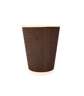 Vaso de cartón doble pared rizado 4 oz / 120 ml Ø 5,8 x 5,8 cm 210 + 250 + PE 18 g/m²
