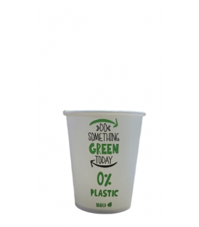 Vaso cartón compostable 100% plastic free 8 oz / 240 ml Ø 7,8 x 8,8 cm 250 g/m²