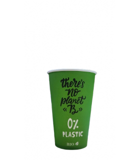 Vaso cartón compostable 100% plastic free 12 oz / 360 ml Ø 7,8 x 11,5 cm 280 g/m²