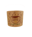 Funda aislante de cartón para vasos de 240 ml 11,2 / 9,5 x 5 cm