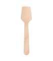 Cucharilla helado de madera natural 9,5 cm