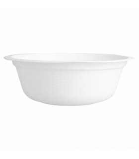 Bol caña de azúcar blanco redondo Ø15,5 x 5,4 cm 50 cl (sin tapa)