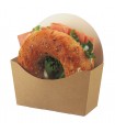 Envase bagel cartón kraft 12 x 4,6 x 12 cm