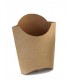 Petaca de cartón para patatas fritas de cartoncillo kraft 14 x 5.5 x 13.5 cm