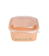 Bol cuadrado 17,0 x 17,0 x 5,0 cm 32 oz / 1.000 ml kraft 300 + PE 18 g/m² + tapa rPet antivaho
