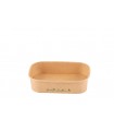 Bol rectangular 17,0 x 12,0 x 4,0 cm 16 oz / 500 ml kraft 320 + PP 18 g/m²