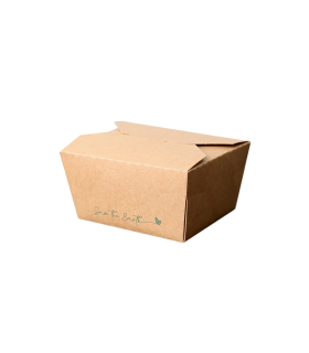 Caja americana estanca kraft 330 + PE 18 g/m² 12,0/10,5 x 10,5/9,0 x 6,5 cm 26 oz / 780 ml