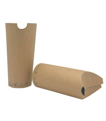 Vaso kraft cerrado para fritos 16 oz / 480 ml Ø 16,0 x 6,0 cm 250 + PE 18 g/m²