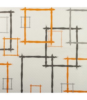 Mantel de papel cortado blanco 120,0 x 120,0 cm 35 g/m² "Cuadros"