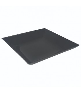 Mini plato PS negro reutilizable "Praktico" 9,0 x 9,0 x 1,5 cm 70 ml