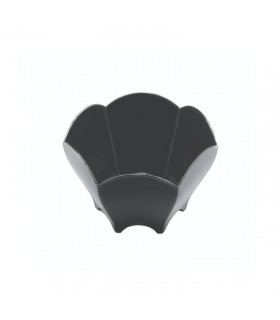 Mini bol PS negro reutilizable "Tulip" 7,0 x 6,5 x 4,5 cm 70 ml