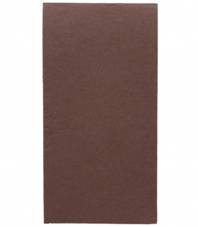 Servilleta marrón 40,0 x 40,0 cm 2 capas punta-punta plagado 1/8