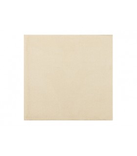 Servilleta 40,0 x 40,0 cm 2 capas punta-punta plagado 1/4 Cow Boys crema
