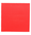 Servilleta roja 40,0 x 40,0 cm 2 capas punta-punta plegado 1/4