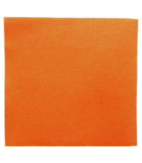 Servilleta naranja 40,0 x 40,0 cm 2 capas punta-punta plegado 1/4
