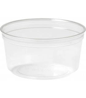 Tarrina deli rPet redonda transparente Ø 11,4 x 6,1 cm - 375 ml