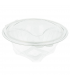 Bol rPet transparente con tapa bisagra Ø 16,8 x 7,3 + 2,4 cm 750 ml