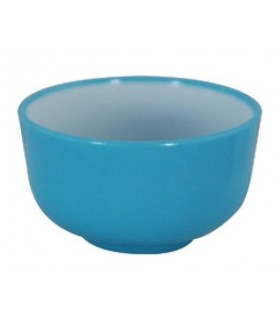 Mini bol redondo para salsas AZUL/ BLANCO Ø 4,5 x 2,5 cm 3 cl