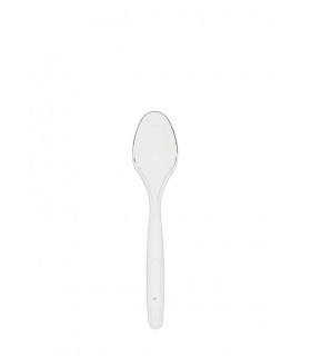 Cucharilla extra rígida reutilizable PS transparente 12,5 cm